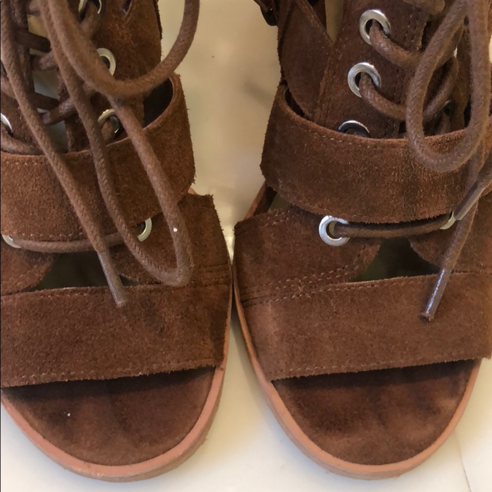 Steve Madden Suede Open Toe Booties - image 5